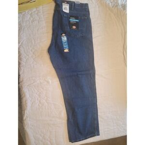 Dickies mens Straight Leg blue jeans Relaxed Fit Men's 44x32 Navy Work New